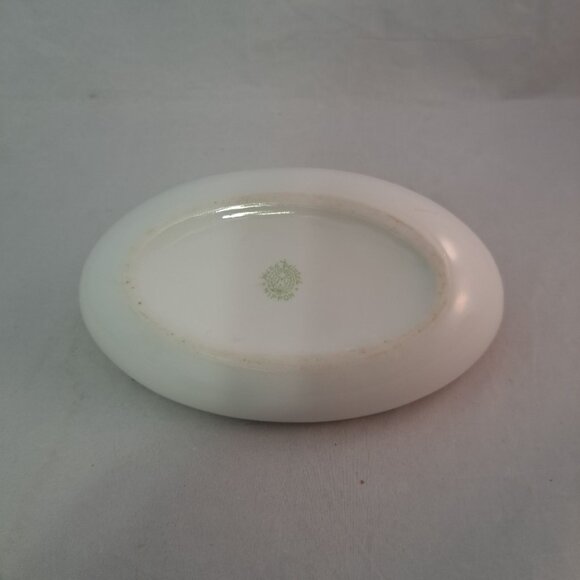 Nippon Hand Painted Porcelain Boat Shaped Dish Windmill Scene Accent - Picture 12 of 13